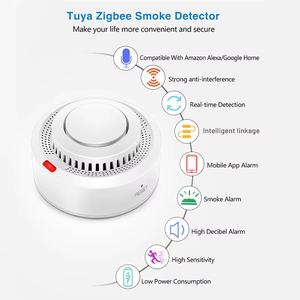 Rilevatore di Fumo Smart Tuya Zigbee, Monitoraggio in Tempo Reale, Notifiche di Allarme Remoto, Controllo tramite App, Richiede Hub Zigbee - Product Image 2