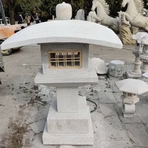 โคมไฟหินทรงหกเหลี่ยมแบบญี่ปุ่น โคมไฟหินยูกิมิ โคมไฟเจดีย์หินแบบญี่ปุ่น - Product Image 3