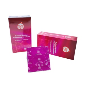 China Hersteller Erdbeer geschmack <span class=keywords><strong>Latex</strong></span> männliche Kondome Hot Selling Produkt für Männer
