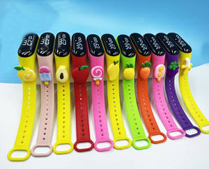 Reloj Electrónico Deportivo de Lujo para Estudiantes de Secundaria, con Correa de Silicona, Pantalla Táctil de Dibujos Animados Multicolor con LED de Arcoíris - Product Image 2