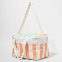 Geruite Stof Thermisch Geïsoleerde Picknick Koeltassen Herbruikbare Koeltas Voor Strandreizen Picknick, Een Leuk Cadeau