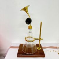 Botol Parfum Kuningan 300ml, Botol Uji Minyak Esensial Aroma Kopi, Alat Pamer Aroma Parfum Kuningan, Botol Parfum Segitiga