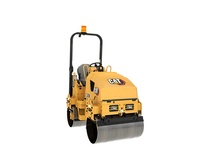 Nouvelle Rouleuse Vibrante à Double Tambour CAT CB1.7 CB1.8 Mini Hydrostatique 2RM pour routes municipales en asphalte avec roues en acier et caoutchouc