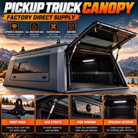 Capot rigide en aluminium pour pick-up, avec design étanche et verrouillable, idéal pour les voyages sur route, le camping et un rangement sécurisé.