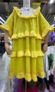 All'ingrosso Vintage di alta qualità abiti da donna <span class=keywords><strong>Boutique</strong></span> di lusso Oversize Tshirt alla moda fiore girocollo Casual personalizzato - Product Image 6