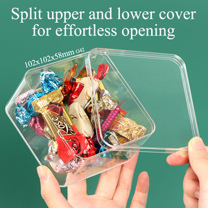 SUNSHING Custom Acrylic <b>Dessert</b> <b>Box</b> Transparent Square Cookie <b>Box</b> Cake Display Cases Pineapple Tarts Food Packaging Container - Product Image 3