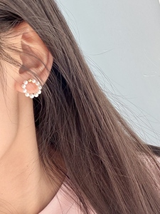 Boucles d'oreilles clous tendance UM Jewelry en argent 925 plaqué or 18 carats avec perles d'eau douce pour homme et femme, idéales pour fiançailles, mariage, fête, anniversaire - Product Image 6