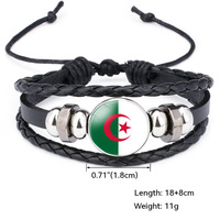 Nx WholesaleBracelet drapeau personnalisé avec drapeaux de pays Bracelet Afrique 2024 Bracelet drapeau Côte d'Ivoire