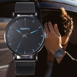 Nuevo Reloj de Cuarzo para Hombre GENEVA con Correa de Malla de Aleación y Escala Colorida, Suministro Directo de Fábrica - Product Image 3