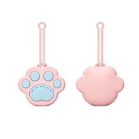 Nouveau sac banane transfrontalier pour friandises d'entraînement pour chien, en silicone de qualité alimentaire en forme de patte, avec cordon, pour la promenade en extérieur