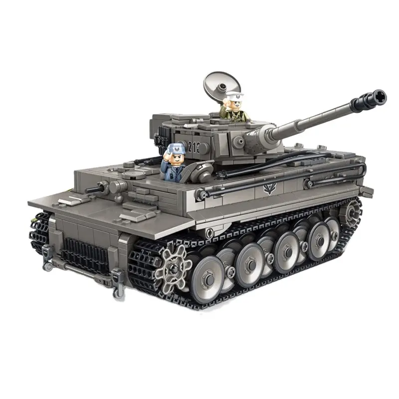 Bausteine Militärserie M38-B0851 RC Panzer Kleinsteil-Blöcke Sammlung Geschenk Kinderspielzeug Gehirnentwicklung