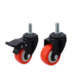 Movendo Giratória Rolamento de Esferas Rodízios PVC Office Chair Móveis Rodízio e 2 Polegadas Giratória Rodízio Rodas Com Segurança <span class=keywords><strong>Dual</strong></span> Locking - Product Image 1