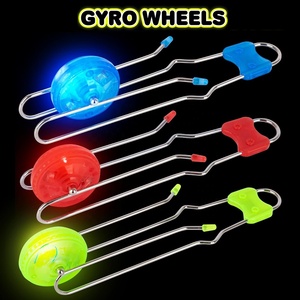 Light up Gyro Wheels Juguetes clásicos Niños Giroscopio Rail Twister Fascinante Rotación y efectos de iluminación Spinning Top Juguete sensorial - Product Image 2