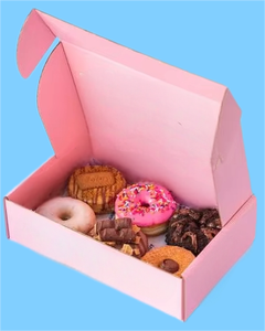 Caja de embalaje de papel de Arte de gama alta más vendida para comida para pastel, nueces, donuts, Sushi, pastelería, panadería, galleta, <span class=keywords><strong>Brownie</strong></span> con insertos - Product Image 1