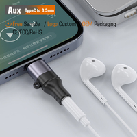 USB-C auf 3,5mm Buchse DAC Audio-Adapter für Mobiltelefone Brandneu Aluminiumlegierung Kurzschluss-Schutz