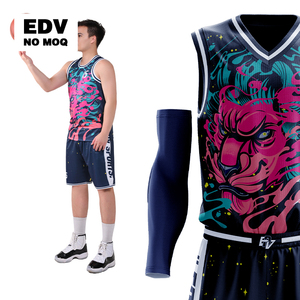Tenues de basket-ball pour équipes masculines, maillots de basket-ball entièrement sublimés, design de maillot de basket-ball - Product Image 1