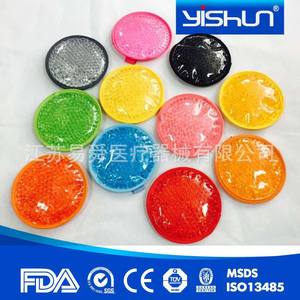 Vente en gros de compresses rectangulaires en PVC à billes de gel, chaudes et froides, à usage double, avec billes élastiques - Product Image 5