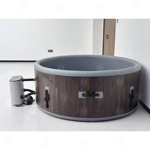 Piscine à bulles <span class=keywords><strong>gonflable</strong></span> |   Bain à remous compact idéal pour patio, balcon et petits espaces - Product Image 3