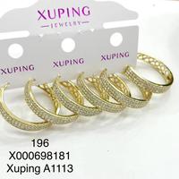 Joyas Xuping De Lujo, Aretes De Flores A La Moda Pequeños Y Bonitos, De Gran Venta, Chapados En Oro De 14K Para Mujer