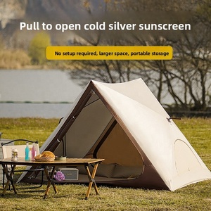 Carpa de Playa Portátil para Acampar al Aire Libre, de Una Habitación, para las Cuatro Estaciones, Totalmente Automática, de Apertura Rápida, con Protección Solar, de Tela Oxford Impermeable - Product Image 4