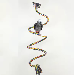 Giocattolo uccello corda posatoi arrampicata corda 100% Bungee giocattoli di cotone per l'uccello in piedi - Product Image 2