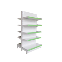 Étagère en métal pour épicerie avec poignées, prix d'usine, moderne, en solde, présentoir pour les magasins