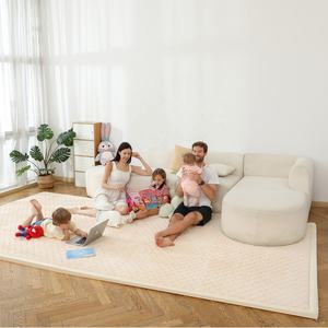 סופר רך למגע חדש סִגְנוֹן שטיח טאטאמי קטיפה יוקרתי עבה לא רעיל מחצלת משחק גדולה לתינוקות מחצלת זחילה קצף זיכרון לבני נוער ישיר - Product Image 1