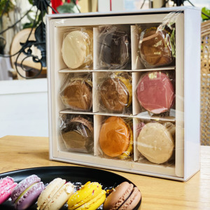 Wholesale Custom Printed Luxury macaron Packaging Cardboard Empty Paper macaron Box paper gift box