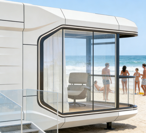 Casa Prefabricada de Lujo Popular con Hermosa <span class=keywords><strong>Vista</strong></span> para Ocio al Aire Libre, Vacaciones, Proyecto Turístico de Alta Gama, Estructura de Acero, Comedor Solar - Product Image 4