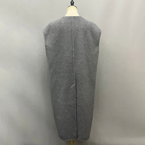 Offre Spéciale Double Face <span class=keywords><strong>Long</strong></span> Cachemire <span class=keywords><strong>Gilet</strong></span> Personnaliser Ceinturé Élégant Femmes Laine <span class=keywords><strong>Gilet</strong></span> - Product Image 4
