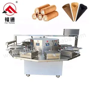 Factory Price Crispy Cone Making Machine Egg Waffle Cone Forming Machinery Barquillos Maker