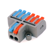 Connecteur de raccordement à levier en gros d'usine, couleur de poignée personnalisable, borne de câblage rapide 32A 250V pour applications électriques