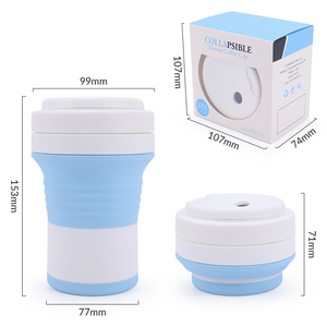 แก้วซิลิโคนพับได้ขนาด 25 ออนซ์ พร้อมฝาปิด |   ปลอดสาร BPA, เกรดสำหรับอาหาร, ป้องกันการรั่วซึม |   ผู้ผลิตแก้วพับได้สำหรับการเดินทางแบบกำหนดเอง - Product Image 3