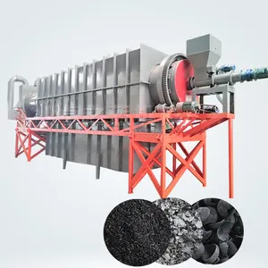 3 cbm biomass pyrolysis hookah charcoal waste treatment dehydration single cylinder circular carbonization plant supplier