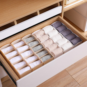 XingYou, organizador de armario de plástico, caja de almacenamiento, contenedor de 5 celdas, ropa interior y calcetines, divisor, forma <span class=keywords><strong>Rectangular</strong></span> para almacenamiento de ropa - Product Image 4