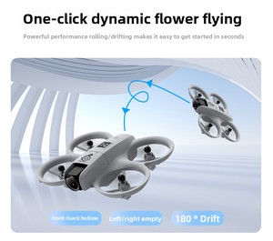 <span class=keywords><strong>Mini</strong></span> Drone cho trẻ em người mới bắt đầu thân thiện với đèn LED 3 trục gyro điều khiển từ xa cho lơ lửng và BAY DRONE - Product Image 2