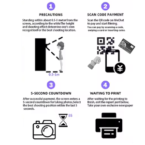 Nouveau design Photomaton Photomaton rétro Photomaton à impression de type <span class=keywords><strong>journal</strong></span> Appareil photo populaire tout-en-un - Product Image 4