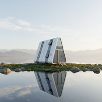 ModuCasita Maison Capsule Spatiale Personnalisable, Structure en Acier Préfabriquée, Design Moderne pour Chambre, Hôtel et Utilisation Extérieure