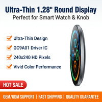 Module d'affichage LCD TFT rond de 1,28 pouce, écran LCD IPS 240x240, interface SPI, panneau d'affichage circulaire pour appareil portable