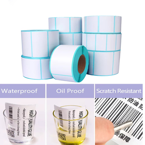 Rollo de Etiquetas Autoadhesivas de <span class=keywords><strong>Transferencia</strong></span> Térmica de 4 x 6 Pulgadas (100 mm x 150 mm), <span class=keywords><strong>Papel</strong></span> Térmico para Impresoras de Códigos de Barras, Material de Resina para Etiquetas de Envío - Product Image 6
