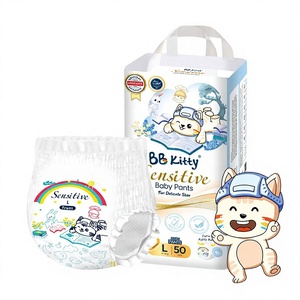 Couches pour bébé BB Kitty Sensitive, vente en gros, qualité supérieure japonaise, certifiées ISO, couches-culottes pour bébé, culottes, pantalons à Guangzhou - Product Image 1