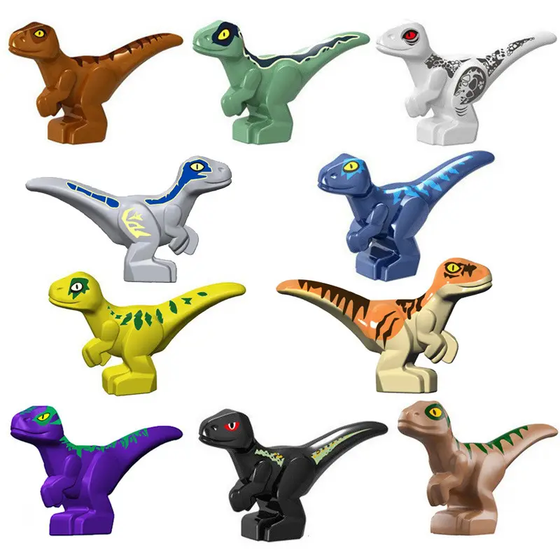 JH16004 Hot New Dinosaurs Baby Plastic Building Blocks Dinosaur Model Toys Set for Kids Brick Set Block Toy