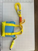 TOLKA TKHY Dompet Koin Poliester Tali Gantungan Ponsel Tempat Headphone Portabel Liontin Manik-Manik Gantungan Tas Perjalanan Santai