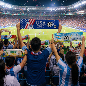 Équipement <span class=keywords><strong>de</strong></span> Fête pour Supporters <span class=keywords><strong>Coupe</strong></span> du Monde <span class=keywords><strong>de</strong></span> Football 2026 – Drapeau Portable, Bannière, Accessoires <span class=keywords><strong>de</strong></span> Soutien, Décorations d'Ambiance pour Photomaton - Product Image 4