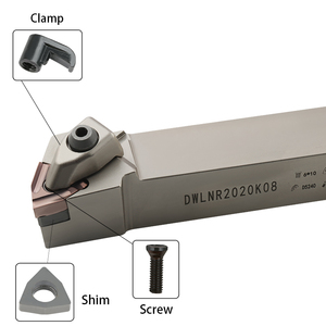 Tùy chỉnh 95 độ d-loại dwlnr máy tiện chủ hợp kim cứng bê tông Carbide chuyển công cụ với vít kẹp hệ thống OEM hỗ trợ - Product Image 3