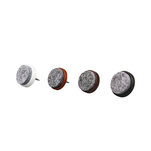 Pieds en feutre Ying Sheng, chevilles de fixation au sol en plastique, résistantes à l'humidité et antidérapantes pour tables, chaises, canapés, armoires - Product Image 1