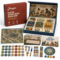 Jeu de société familial en carton personnalisé, réutilisable et réparable, pour 2 à 6 joueurs, avec emballage sur mesure