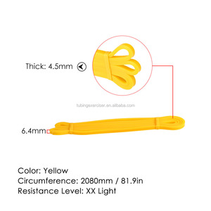 Bande de boucle élastique de sport robuste Nature <span class=keywords><strong>Latex</strong></span> <span class=keywords><strong>bandes</strong></span> d'assistance à la traction pour Pilates entraînement corps <span class=keywords><strong>Fitness</strong></span> équipement de gymnastique à domicile - Product Image 3