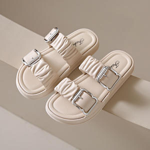 Sandalias Planas para Mujer, con Hebilla, Ligeras, Antideslizantes, para Playa, Verano, Moda, Materiales de PVC, Cómodas - Product Image 3