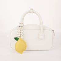 Sleutelhanger met gemengd fruitleer, OEM&ODM op maat, gouden gespsluiting decoratie voor bagageaccessoires, accessoires, handtas